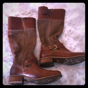 Timberland boots. Adjustable calf. Size 8.5